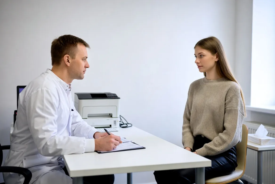 Доктор проводит консультацию с пациентом